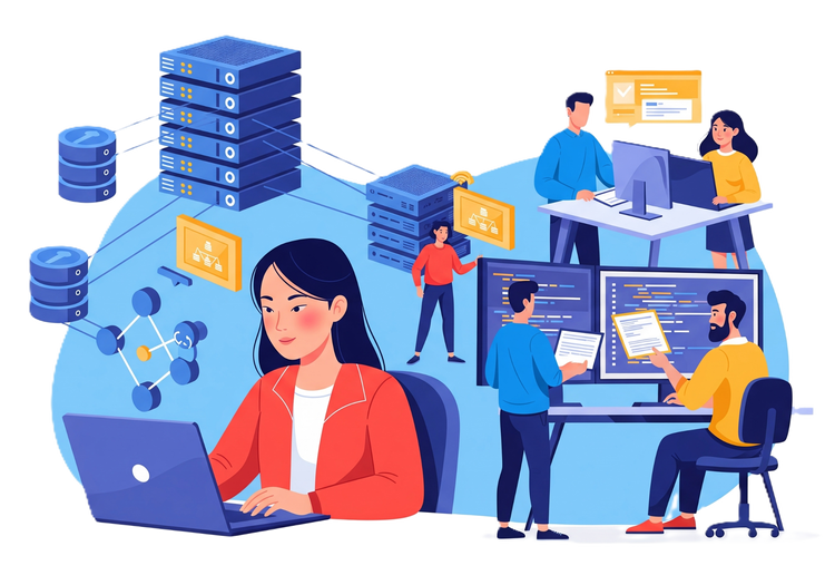 Front-end development involves building the visual and interactive parts of a website that users see and use.
